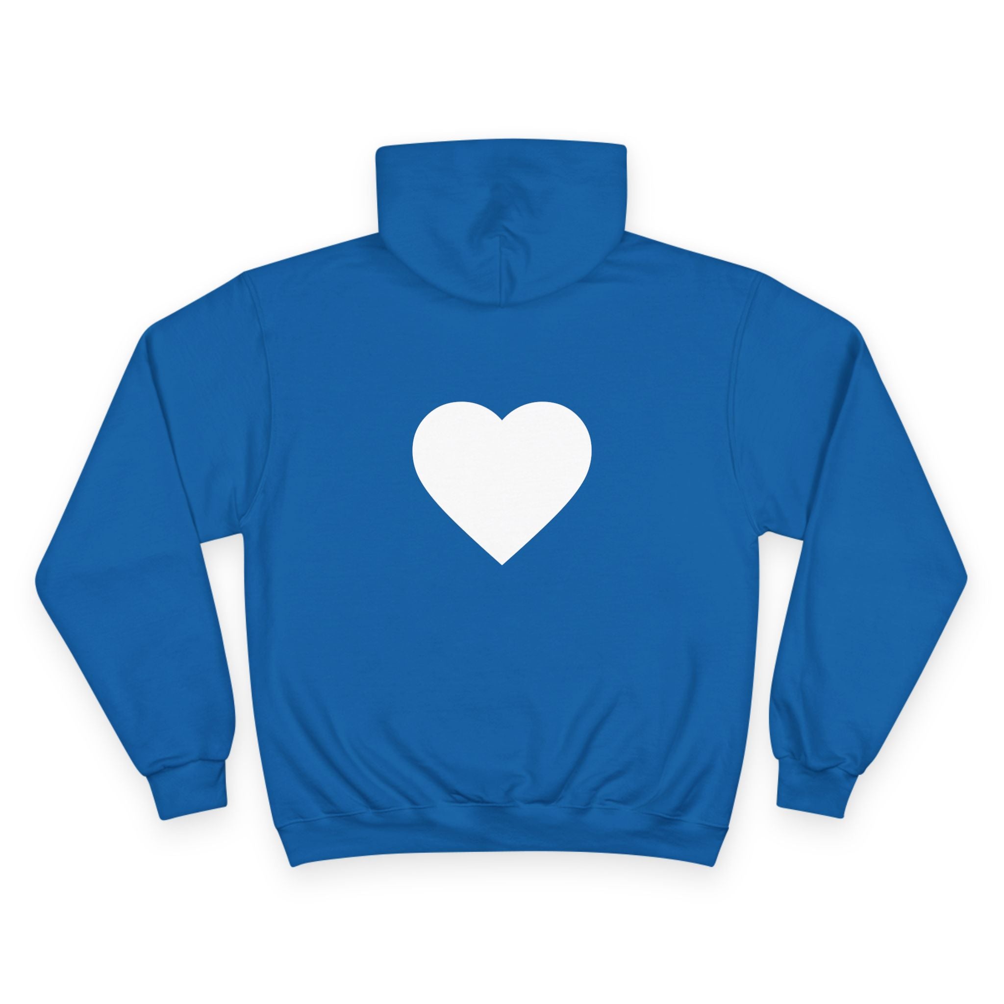Champion Hoodie — 'Joy in the Chaos' Minimal Heart Graphic Hoodie